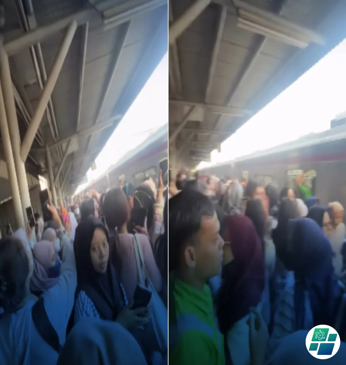 Asap Mendadak Muncul dari Gerbong KRL di Stasiun Rawa Buntu, Penumpang Panik