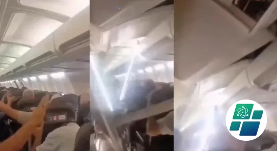 Pesawat Boeing 737 Sepehran Airlines Berguncang Hebat, Plafon Kabin Berjatuhan Saat Kembali ke Mashhad