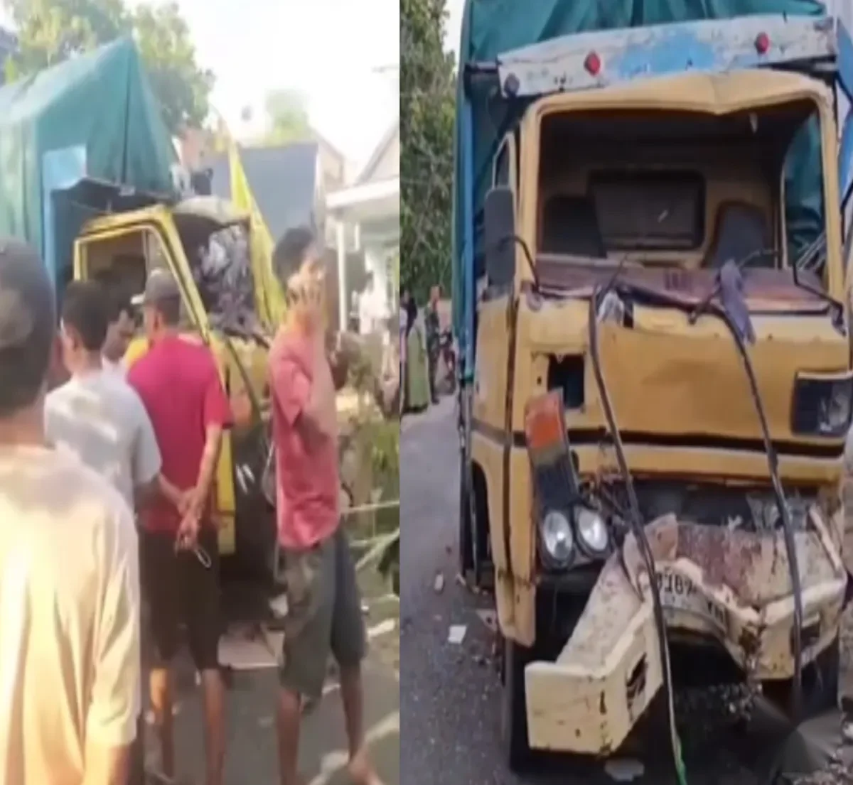 Truk Diduga Rem Blong Tabrak Acara Hajatan di Lumajang, 1 Orang Tewas