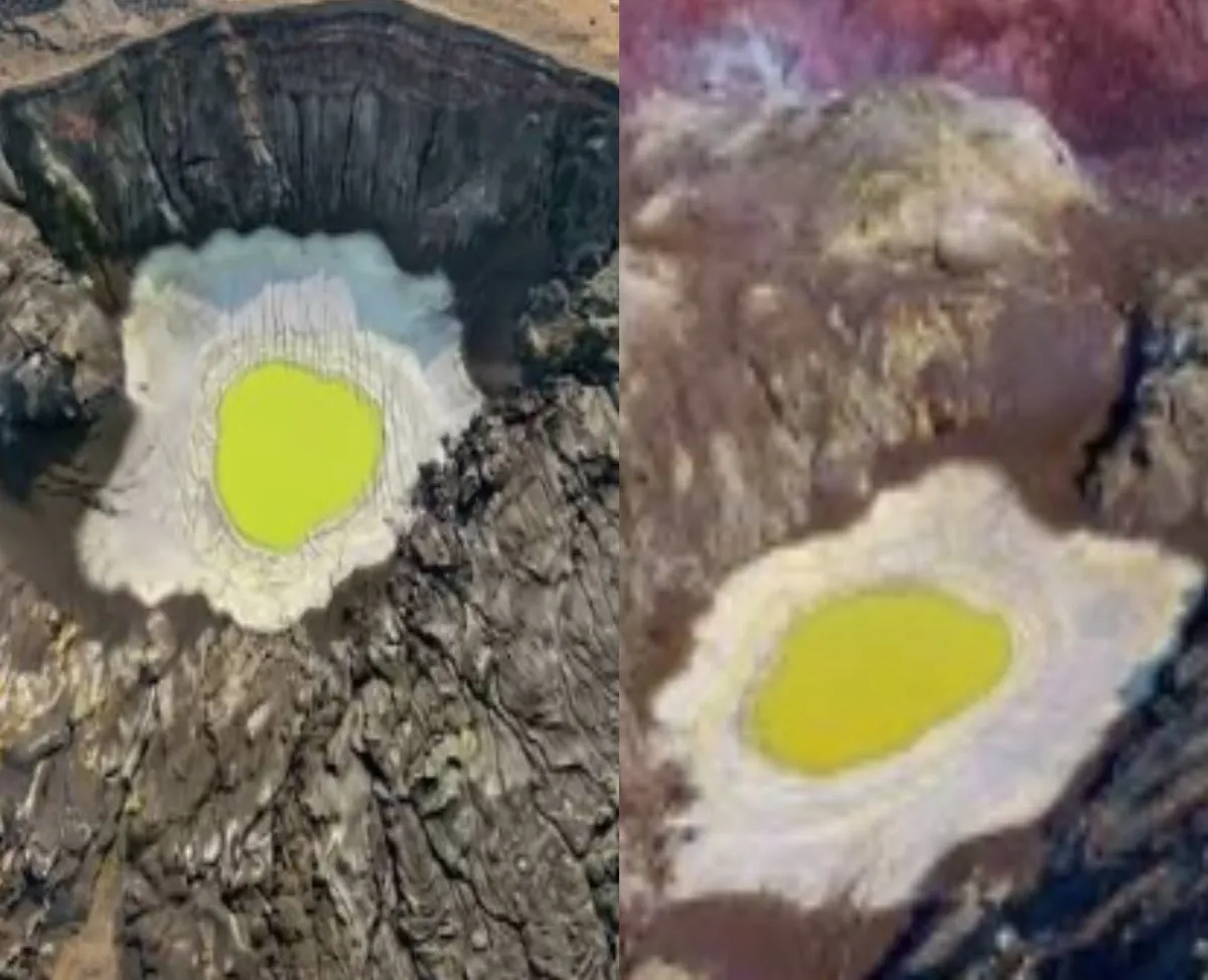 Fenomena Mirip Telur Ceplok Muncul di Kawah Gunung Anak Krakatau Usai Erupsi