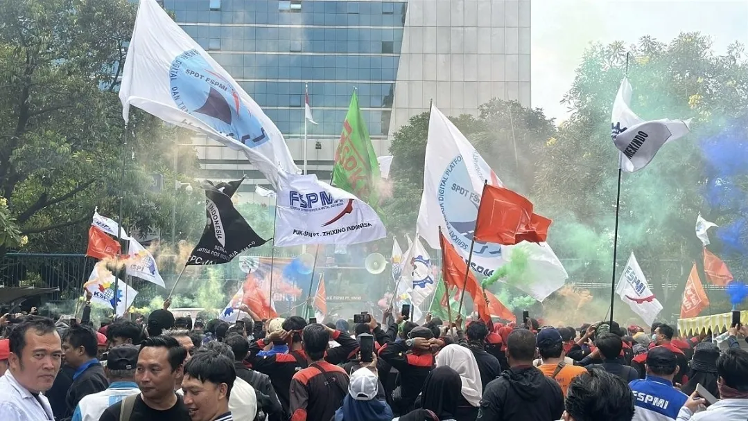 Demo Buruh Jakarta Berakhir, Tuntutan Dibawa ke Pemerintah
