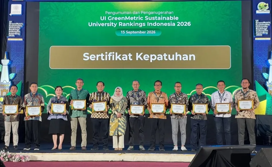 Universitas Esa Unggul Masuk 3 Besar PTS Nasional UI GreenMetric 2026