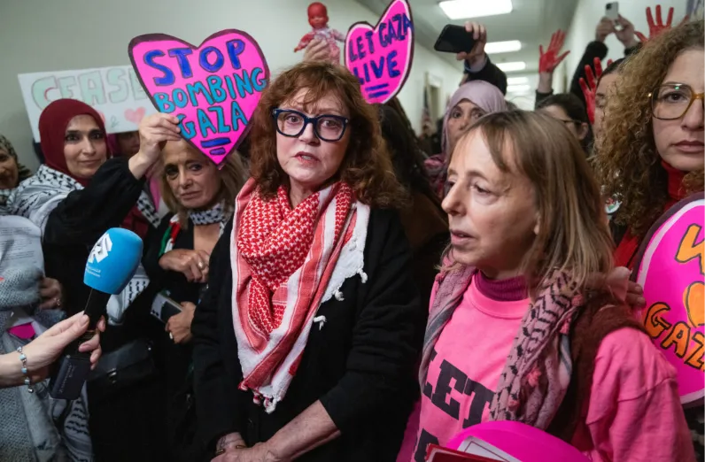 Susan Sarandon dan Hannah Einbinder Ditahan dalam Demo Anti-Netanyahu di New York