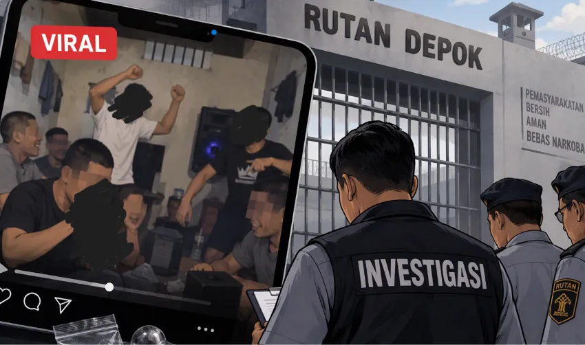 Rutan Depok Buka Suara soal Video Pesta Sabu, 22 Warga Binaan dan 2 Petugas Diperiksa