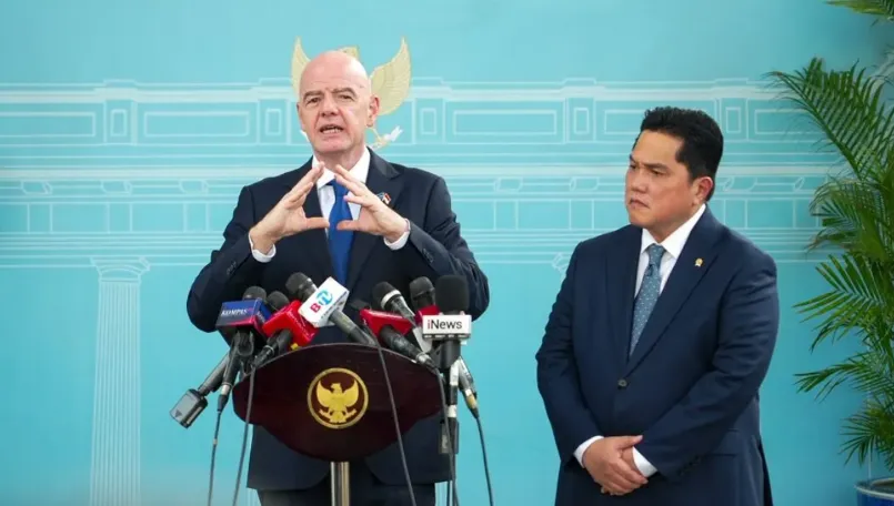 Infantino Puji Kemajuan Sepak Bola Indonesia, Peluang Gelar Event FIFA Makin Terbuka