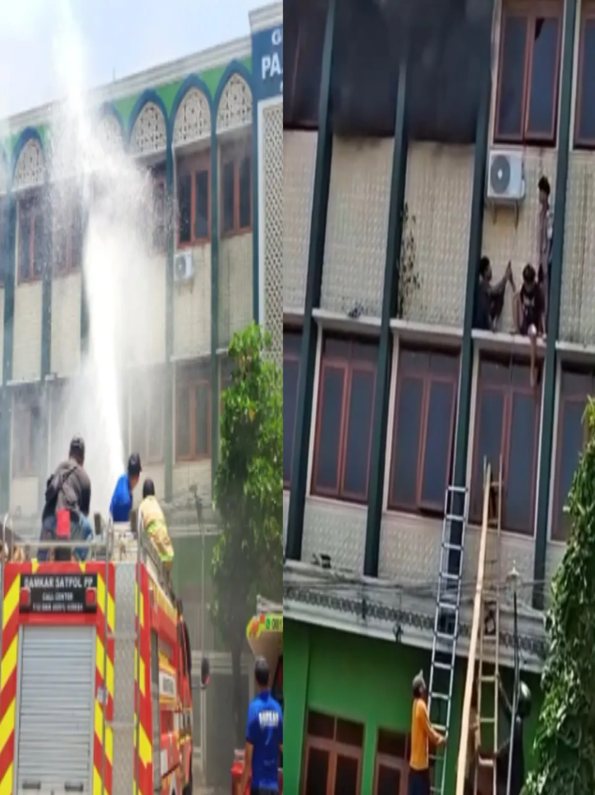 Kebakaran Gedung Panti Asuhan Darul Hadlonah Kudus, Tiga Anak Terjebak di Lantai Tiga