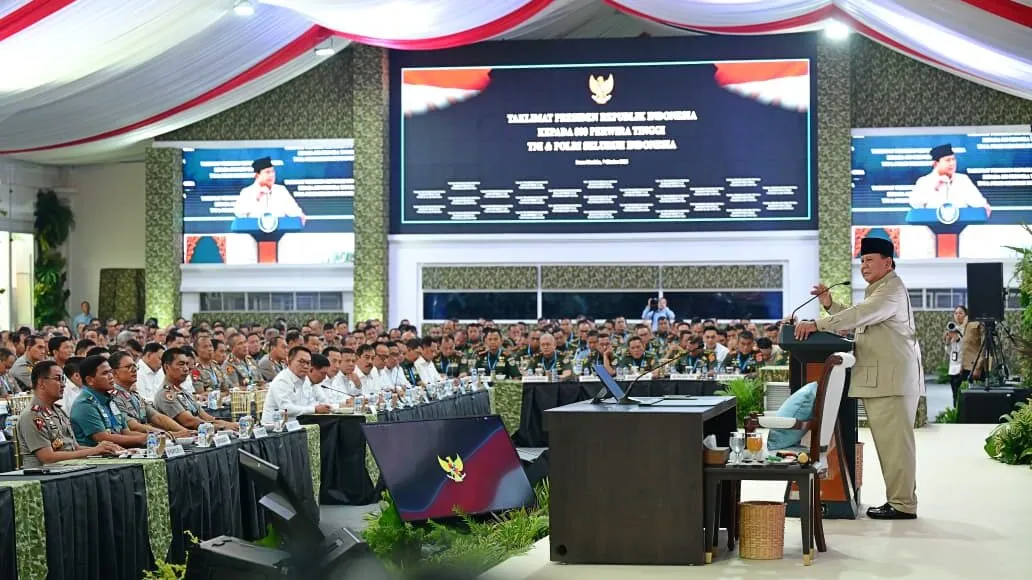Prabowo Kumpulkan 800 Pati TNI-Polri di Istana, Ini Arahan Presiden
