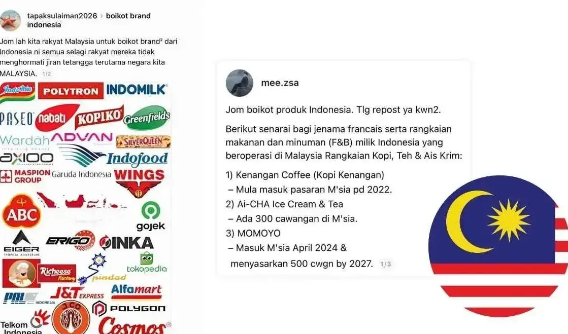 Seruan Boikot Produk Indonesia di Malaysia Ramai di Threads, Kenangan Coffee hingga Indofood Disorot