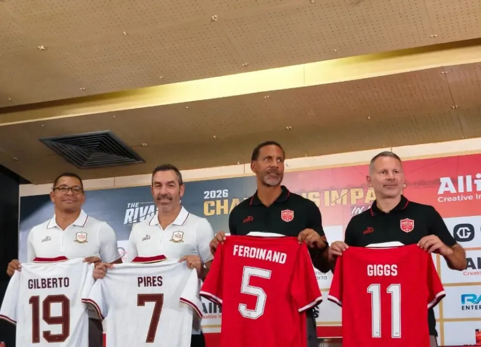 Jadwal MU vs Arsenal Legends Malam Ini di GBK, Kick-off Pukul 19.00 WIB dan Live Streaming Gratis