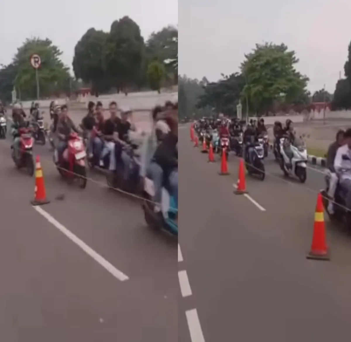 Viral Rombongan Pemotor Lawan Arus di Pakansari Bogor, Aksi Ini Tuai Sorotan