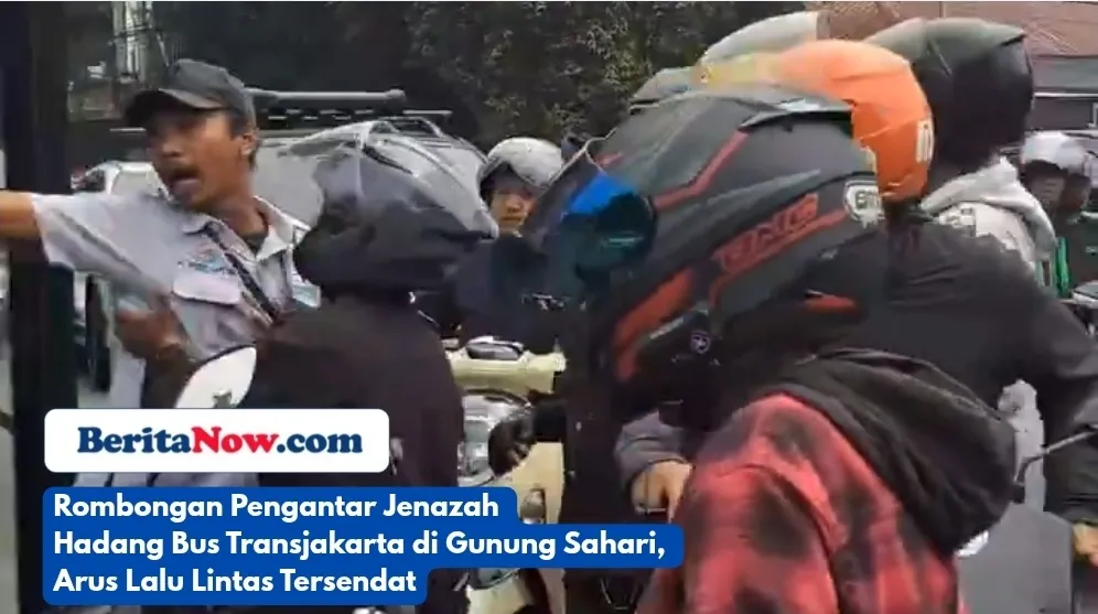 Rombongan Pengantar Jenazah Hadang Bus Transjakarta di Gunung Sahari, Arus Lalu Lintas Tersendat