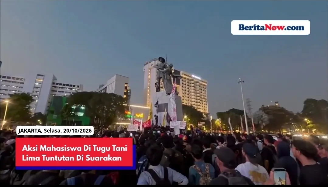 Aksi Mahasiswa Di Tugu Tani, Lima Tuntutan Untuk Prabowo-Gibran