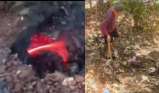 Viral Api Muncul dari Dalam Tanah di Bantul, DLH Lakukan Penelusuran