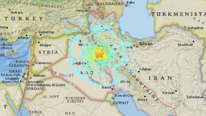 Ngeri: Gempa Iran-Irak Terekam Kamera