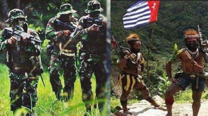 Baku Tembak antara TNI-Polri dan KKB, Terekam Drone Bawa Senjata Laras Panjang, 3 Anggota KKB Tewas