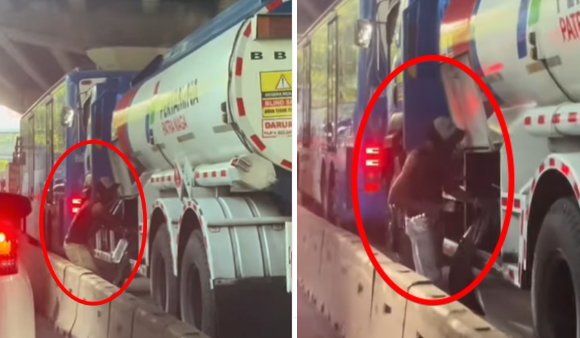 Viral Pria Mengambil Sisa Bahan Bakar dari Truk Pertamina di Plumpang, Polisi Mulai Menyelidiki Kejadian Ini