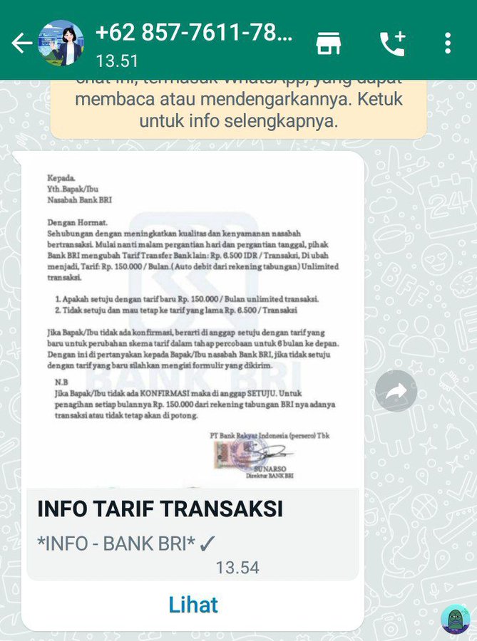 Heboh! Modus Penipuan Biaya Transfer 150 Ribu, Simak Penjelasan BRI
