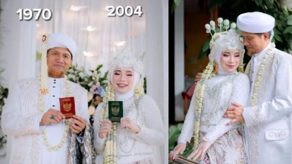 Pernikahan Viral Beda Usia 34 Tahun Membuat Heboh di Bekasi, Suami Dikira Ayah Pengantin
