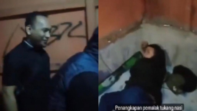 Aksi Viral Polisi Beri Ucapan Ulang Tahun Saat Tangkap Pelaku Pemalak Pedagang Nasi Goreng