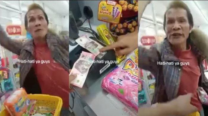 Viral Bayar Belanjaan Pakai Uang Mainan Orang ini Mengamuk, Gegara Ditolak Kasir