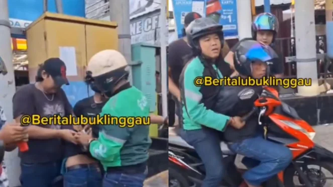 Viral Abang Ojol Tangkap Pelaku Curanmor Didepan Minimarket di Lubuk Linggau