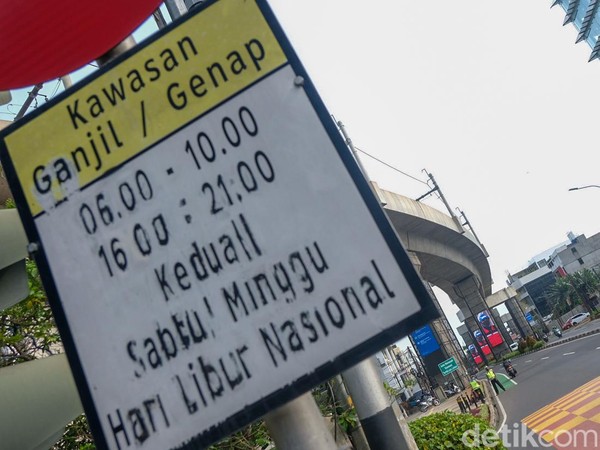 26 Jalan di Jakarta Hari Ini Berlaku Lagi Ganjil Genap