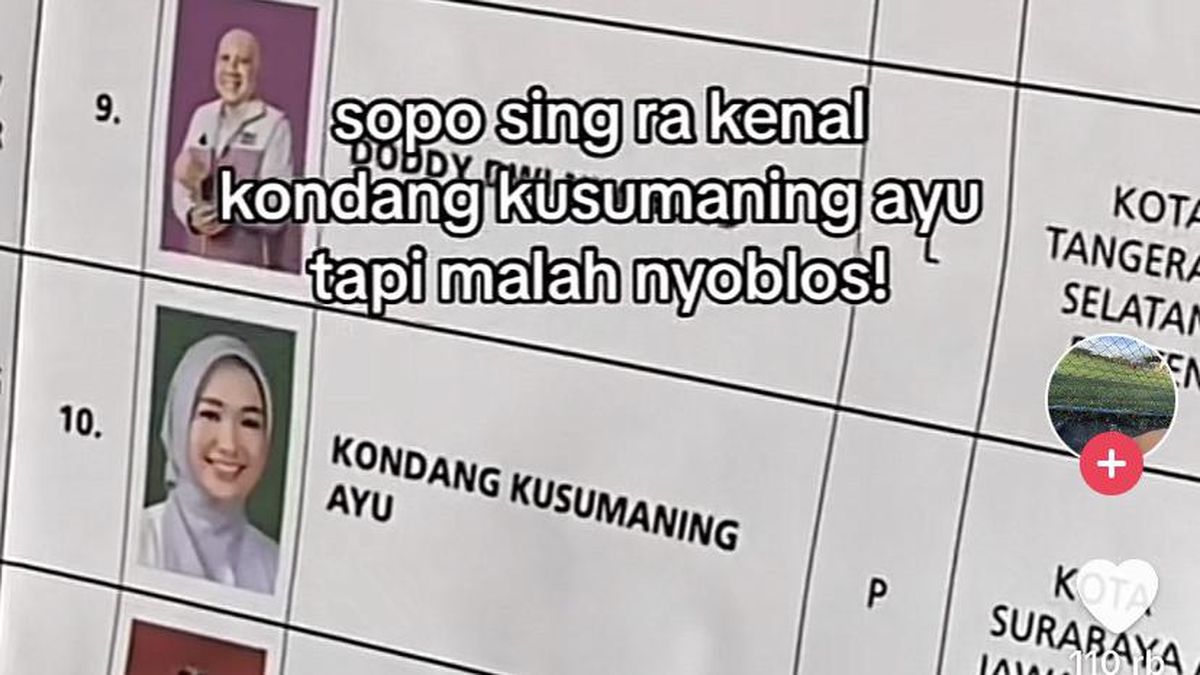 Viral Kondang Kusumaning Ayu Dicoblos karena Cantik