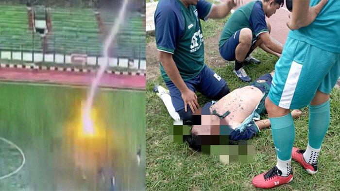 Viral Pemain Sepak Bola Tewas Tersambar Petir di Lapangan Siliwangi Bandung