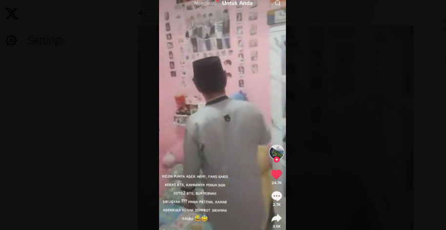 Viral di Media Sosial Video Kamar Seorang Fans KPop Diruqyah