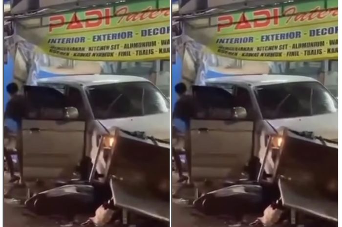 VIRAL Mobil Minibus Tabrak 3 Orang Lagi Makan Nasi Uduk di Pondok Aren