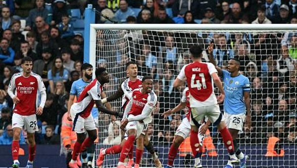 Hasil Manchester City vs Arsenal di Laga kelima Premier League 2024/2025