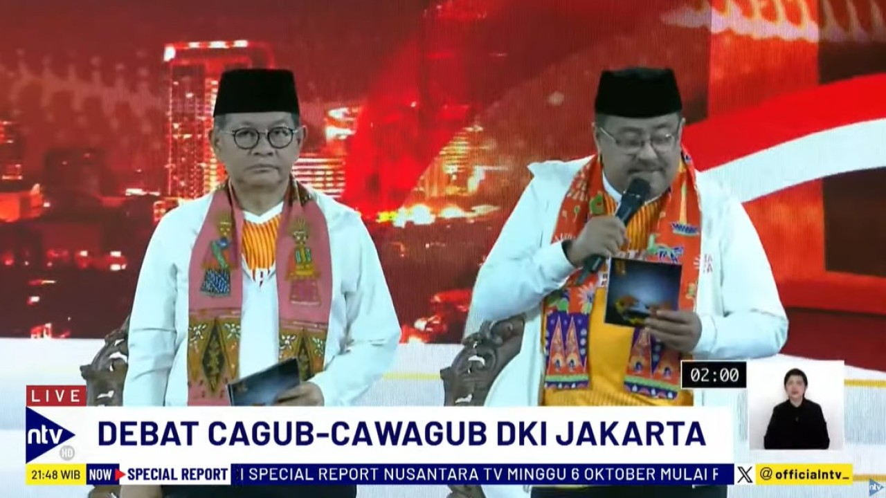 Pramono-Rano Karno Janjikan Sistem Kerja PNS WFA di Debat Cagub DKI