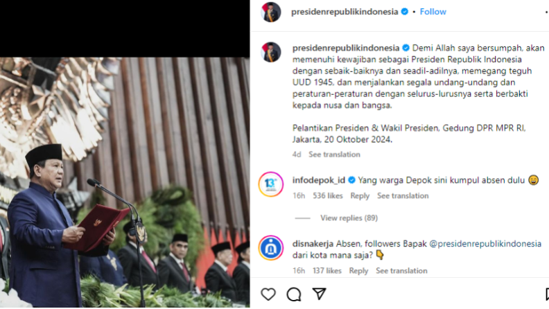 Indonesia Kini Punya Akun Instagram Resmi, Lihat Apa yang Ada di Unggahan Pertamanya!
