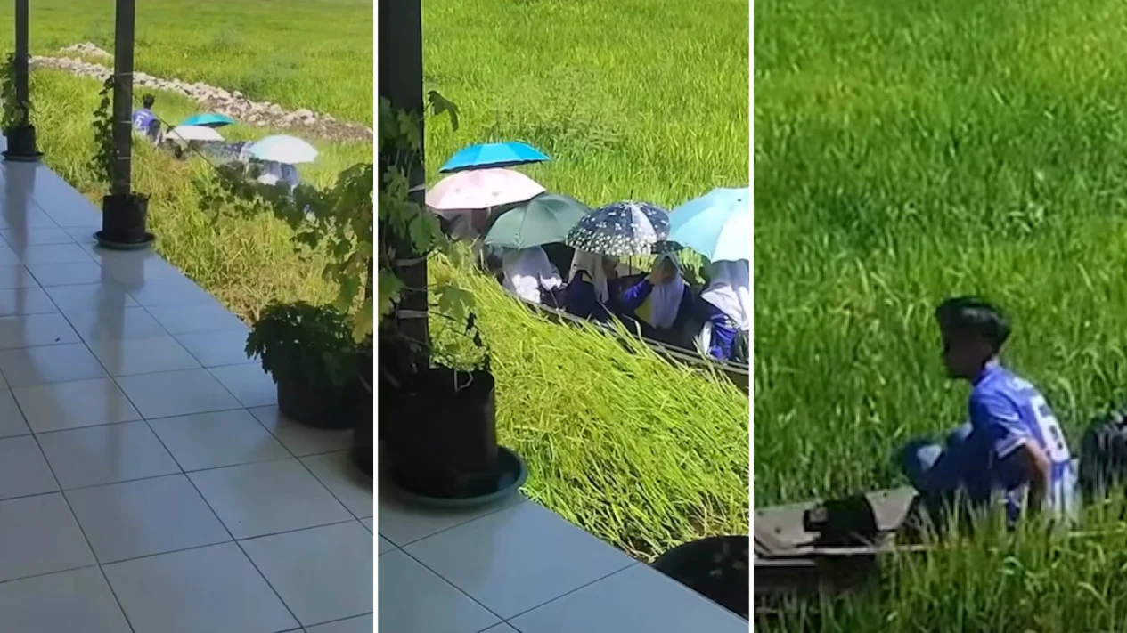 Viral Sekolah di Atas Rawa, Para Siswa Pakai Perahu Untuk Akses Sekolah