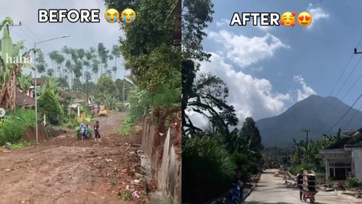 VIRAL Penjual Bakso Perbaiki Jalan Desa Pakai Dana Pribadi di Malang
