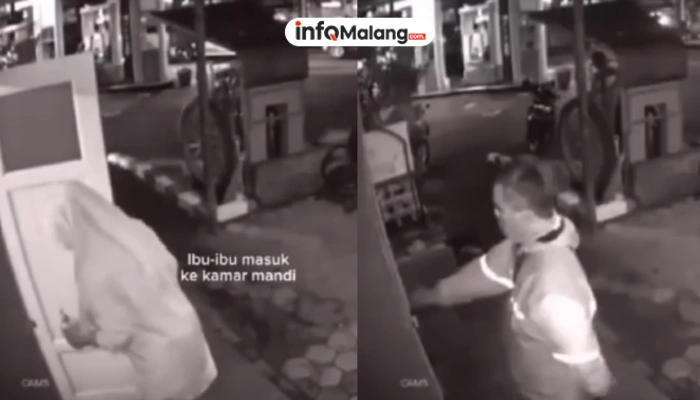Viral Driver Ojol Kunci Ibu-ibu di Toilet SPBU Malang