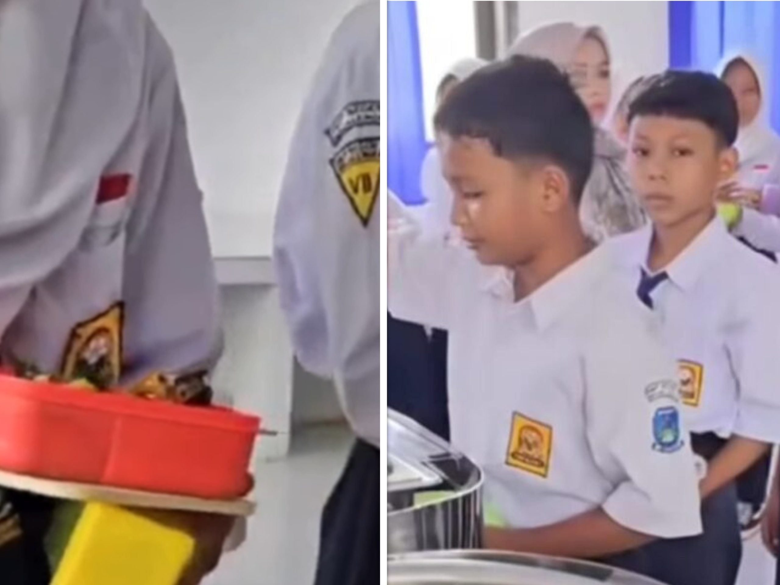 Viral Makan Bergizi Gratis di SMP Majalengka dengan Konsep Prasmanan