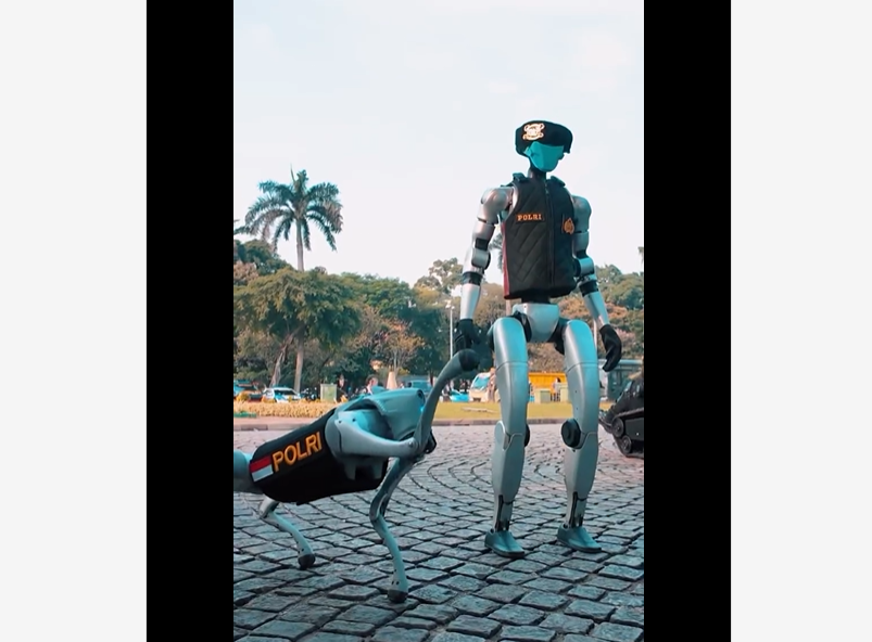 Ini Dua Robot Canggih Milik Polri