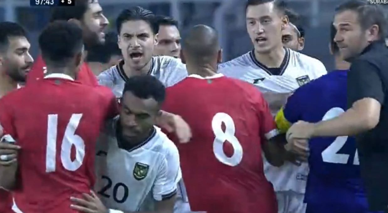 Panas! Duel Timnas Indonesia vs Lebanon Diwarnai Keributan Antar Pemain