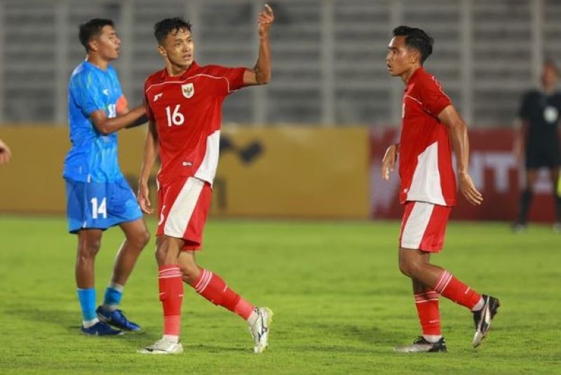 Hasil Friendly Match Timnas Indonesia U23 vs India U23 Leg 1