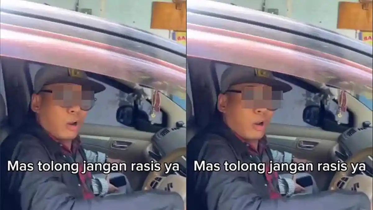 Tak terima di Tegur Lawan Arah Pengemudi Mobil Lontarkan Ucapan Rasis
