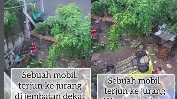 Mobil Terjun di Jurang Cilegon Satu Keluarga Kritis