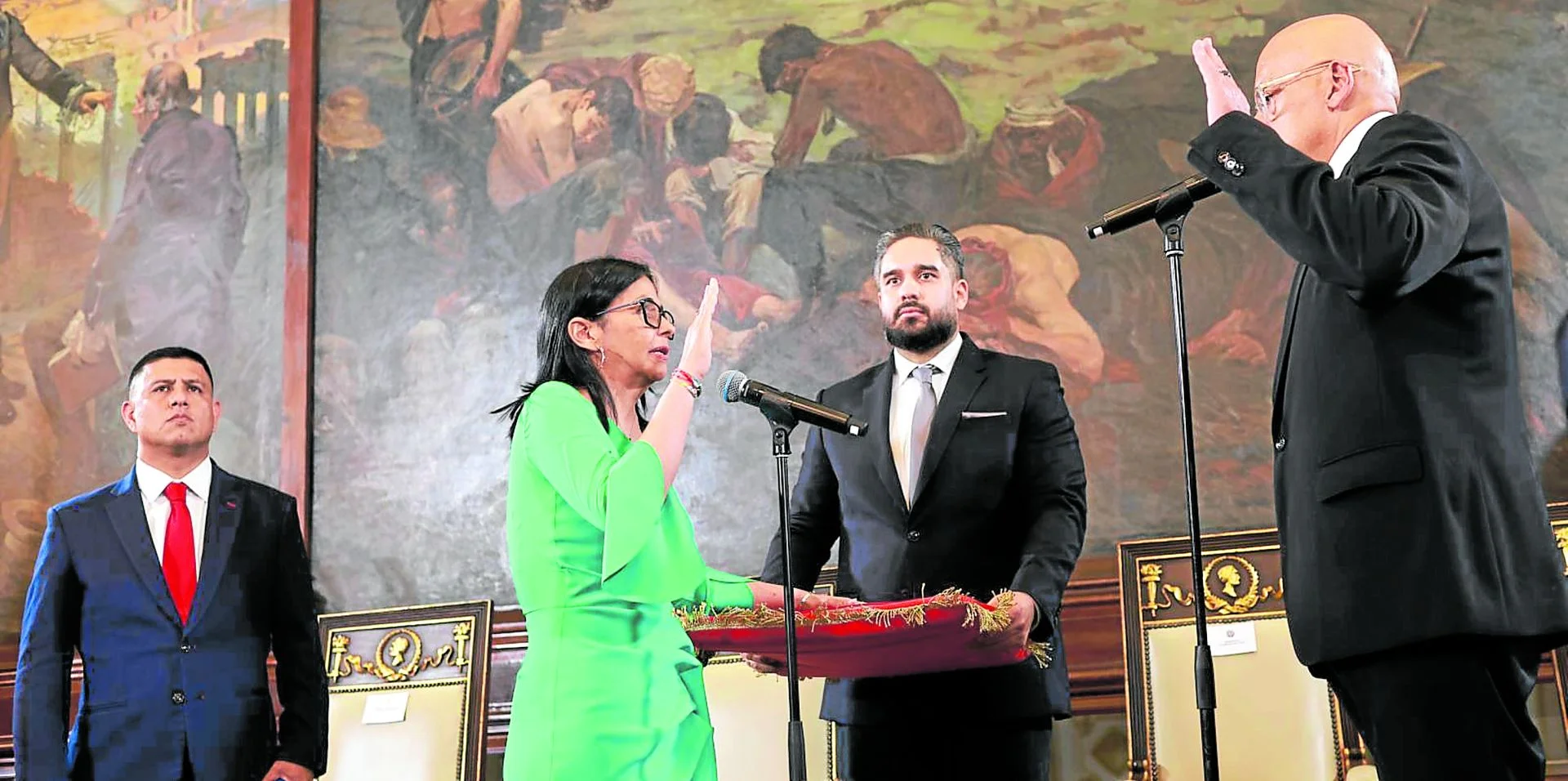 Delcy Rodriguez Resmi Dilantik jadi Presiden Venezuela Gantikan Maduro