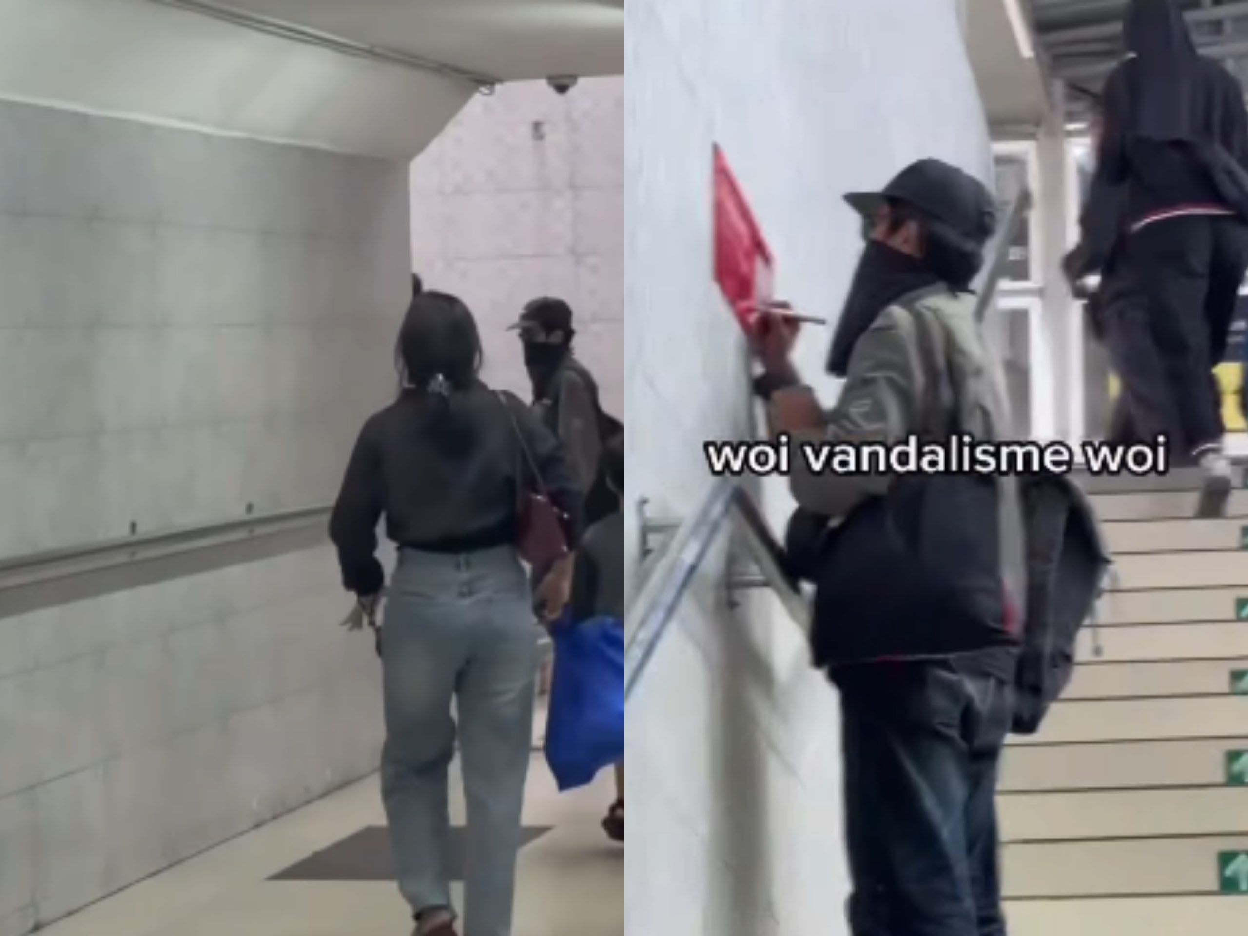 Viral Aksi Vandalisme di Stasiun Bojong Gede