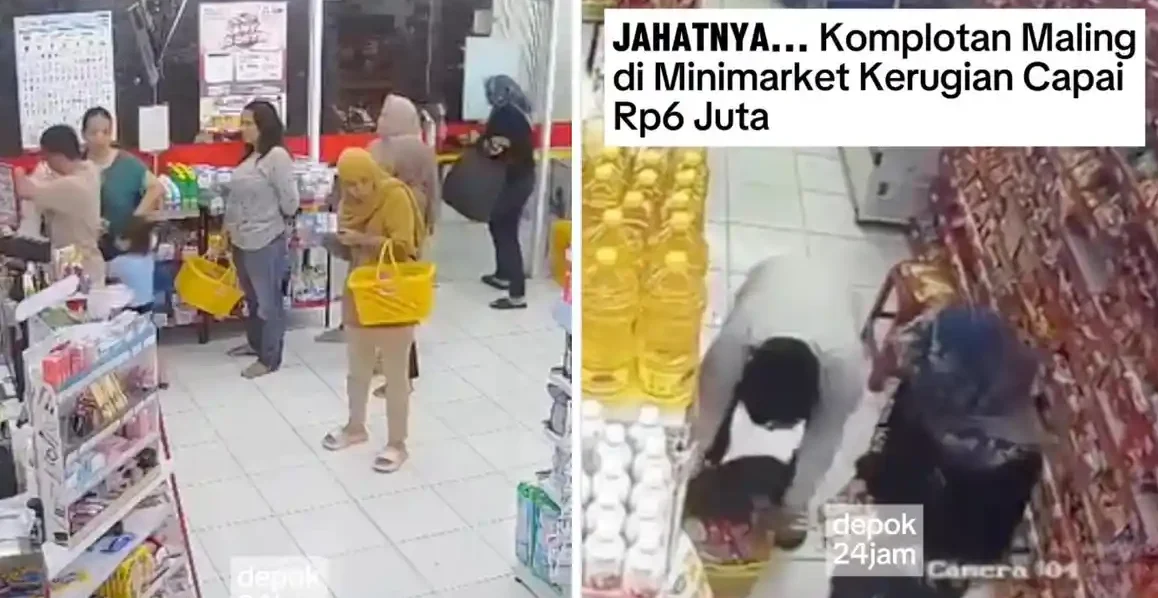Viral Komplotan Pencurian di Minimarket Cibinong Bogor Terekam CCTV