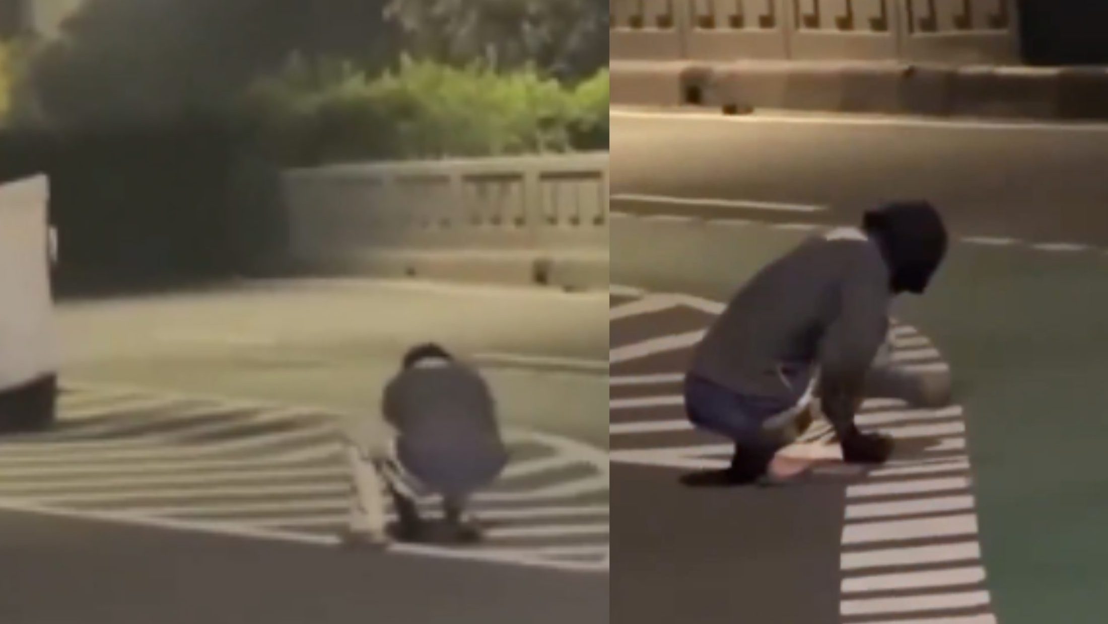 Viral Pria Bertopeng Cabuti Mata Kucing di Jalan Cawang