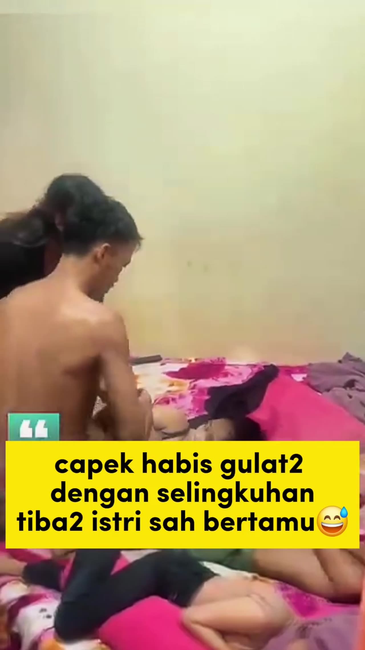 Video: Istri Sah Menggrebek Suami Sedang Tiduran Dengan Selingkuhannya