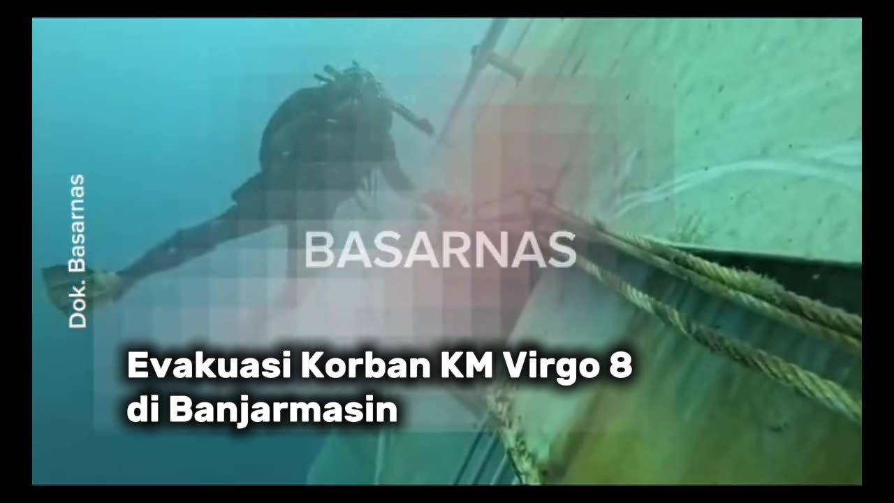 VIDEO: Proses Evakuasi Korban KM Virgo Transport 8 di Perairan Banjarmasin