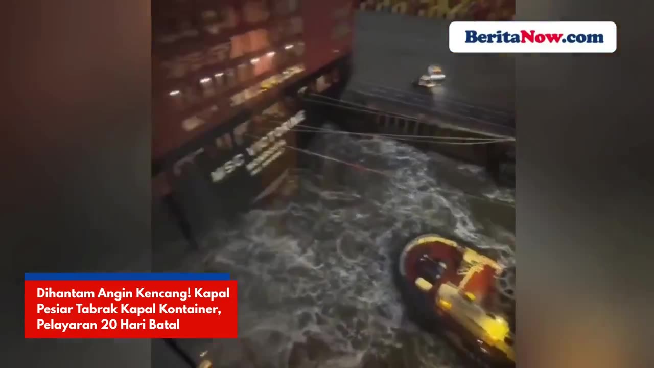 Kapal Pesiar Mein Schiff 3 Tabrak Kapal Kontainer, Pelayaran 20 Hari Batal