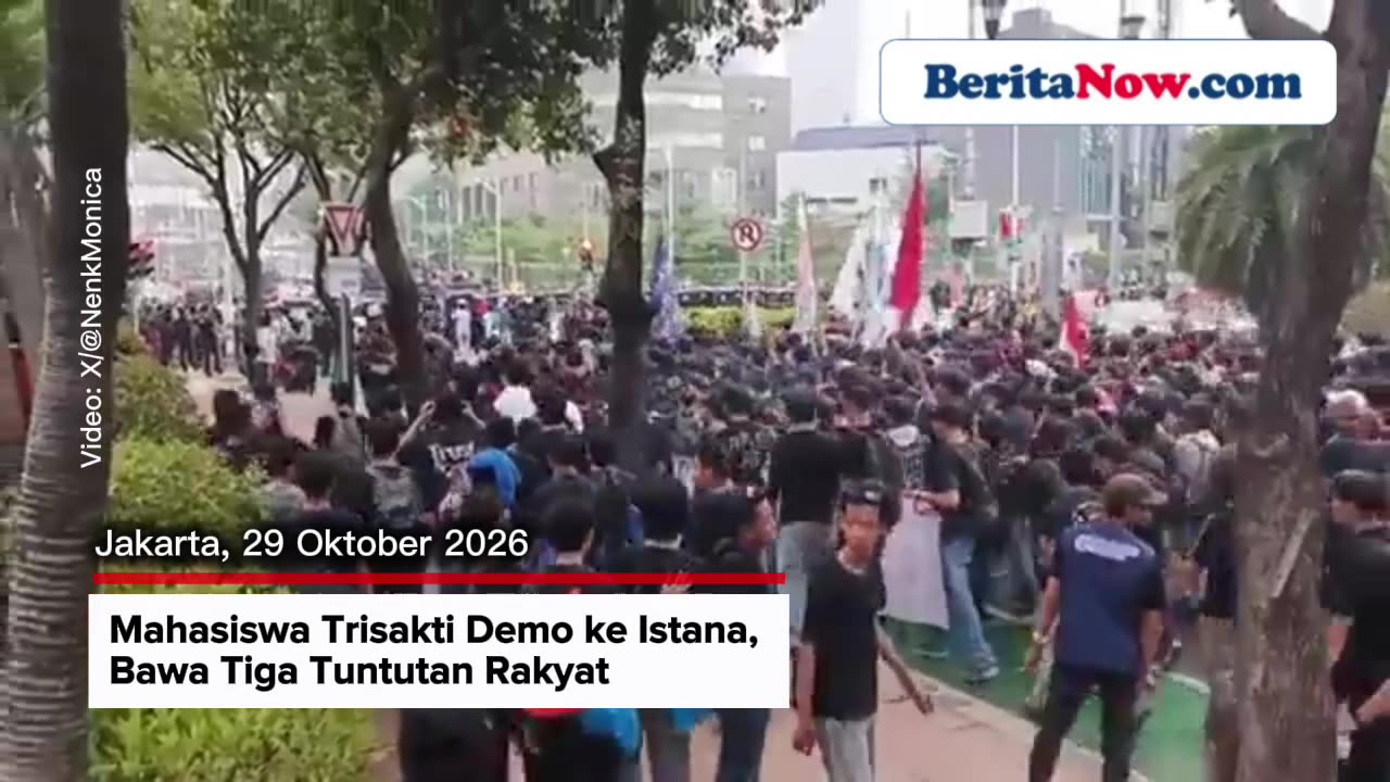 Mahasiswa Trisakti Demo ke Istana, Bawa Tiga Tuntutan Rakyat
